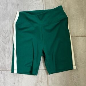 VS PINK Green 6" Athletic Shorts